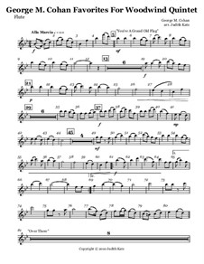 Favorites for Woodwind Quintet: Parts by George Michael Cohan
