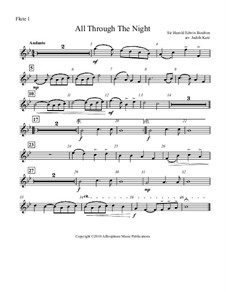All Through the Night: For four flutes – parts by folklore