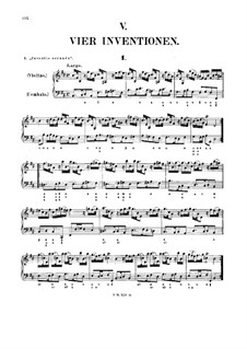 Four Inventions for Violin and Basso Continuo, Op.10: Complete set by Francesco Antonio Bonporti