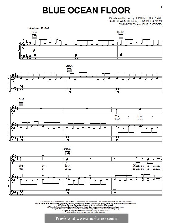 Blue Ocean Floor By J Fauntleroy Ii J Harmon J Timberlake