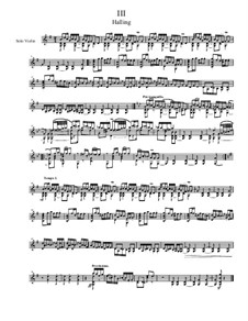 Quick Suite, Op.18: No.3 Halling, for solo violin by Dov Rosenschein