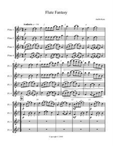 Flute Fantasy: Score by Judith Katz