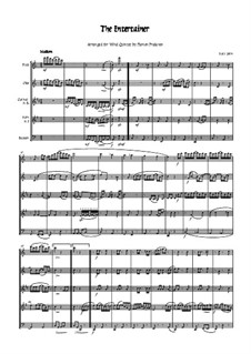 The Entertainer: For woodwind quintet - score by Scott Joplin