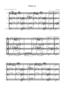 Stoptime Rag: For oboe, violin, viola and cello - score by Scott Joplin