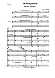 Two Bagatelles: For four trumpets by Nancy Van de Vate