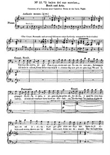 Il balen del suo sorriso: For voice and piano by Giuseppe Verdi