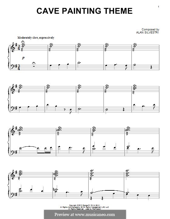 Cave Painting Theme: For piano by Alan Silvestri