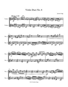 Violin Duet No.8: Violin Duet No.8 by Jordan Grigg