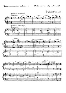 Dinorah (The Pardon of Ploërmel): Pastorale, for Piano Four Hands by Giacomo Meyerbeer