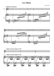 Ave Maria: For voice and harp by Ruggero Leoncavallo