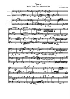 Quartet for Two Arpeggiones and Two Basset Horns, Op.12: Movement I by Dov Rosenschein