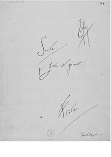 Sonata for Flute and Piano: Flute Part by Ernst Levy