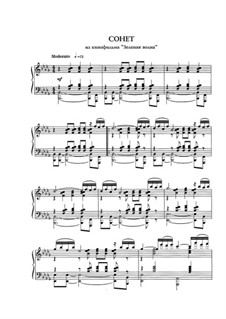 Sonnet By E. Doga - Sheet Music On MusicaNeo