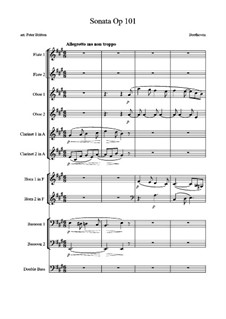 Sonata for Piano No.28, Op.101: Movement I. Arrangement for wind by Ludwig van Beethoven