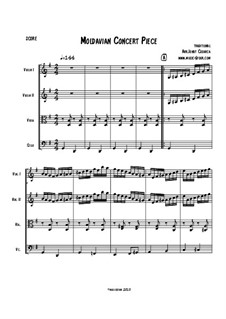 Moldavian Concert Piece for string quartet: Moldavian Concert Piece for string quartet by folklore