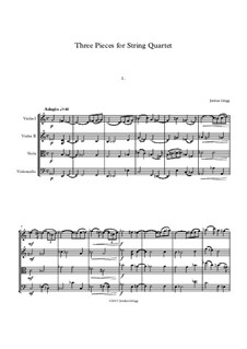 Three Pieces for String Quartet: Three Pieces for String Quartet by Jordan Grigg