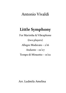 Little Symphony in G Major: For marimba and vibraphone by Antonio Vivaldi