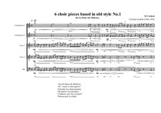 6 choir pieces based in old style: No.1 ( 2CT, 2T, 1B), MVWV 499 by Maurice Verheul