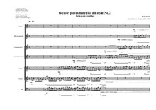 6 choir pieces based in old style: No.2 ( 1S, 1MS, 2CT,2T, 1B), MVWV 500 by Maurice Verheul