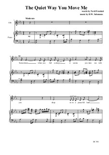 Songs of Solomons (Part 2) for alto or baritone and piano: Songs of Solomons (Part 2) for alto or baritone and piano by David W Solomons