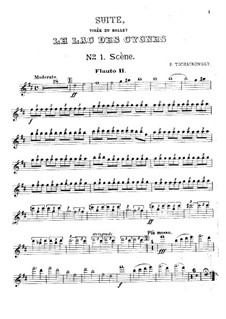 Version A: Flute II part by Pyotr Tchaikovsky