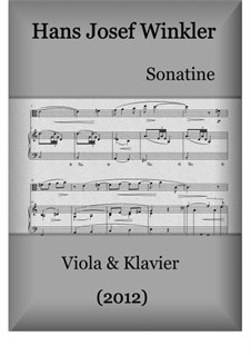 Sonata: For viola and piano by Hans Josef Winkler