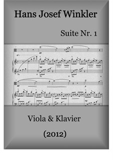 Suite No.1 with four dances: Duo with viola by Hans Josef Winkler
