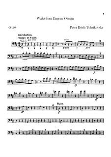 No.13 Waltz: Cellos part by Pyotr Tchaikovsky