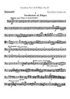 Complete set: Cellos part by Pyotr Tchaikovsky