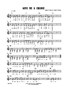 Give me a Chance, Op.218 by JHFP - sheet music on MusicaNeo