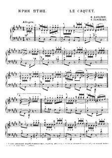 Le Caquet: For piano by Jean-François Dandrieu