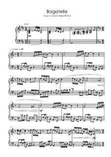 Bagatelle: For piano by Helen Walker