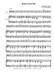 Jesus Loves Me: For cello and piano, beginner level by William Batchelder Bradbury