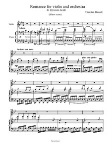 Romance for violin and orchestra: Arrangement for violin and piano by Thurstan Bassett