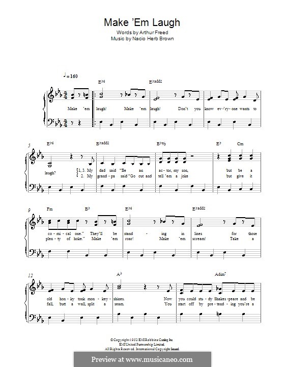Make 'Em Laugh (from Singin' in the Rain) by N.H. Brown on MusicaNeo