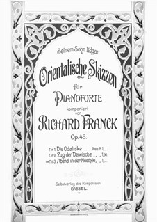 Orientalische Skizzen, Op.48: No.3 Abend in der Moschee by Richard Franck
