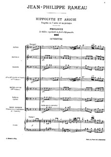 Hippolyte et Aricie, RCT 43: Prologue by Jean-Philippe Rameau