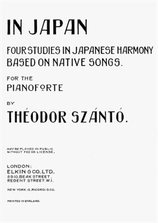 In Japan: For piano by Theodor Szántó