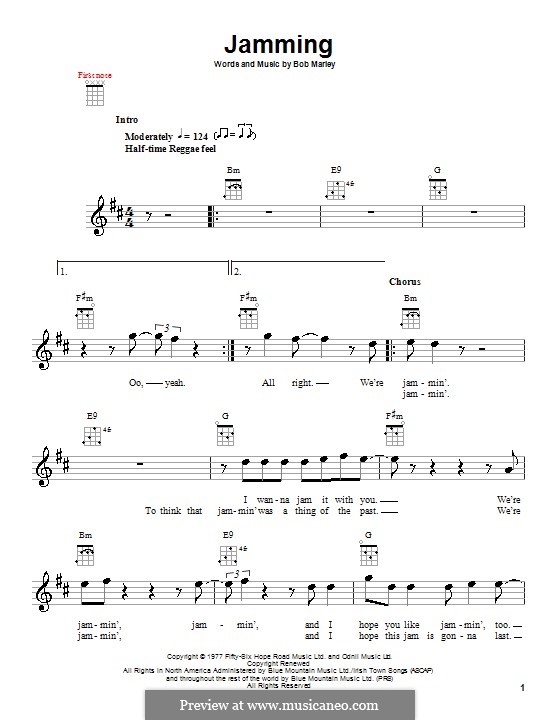 Jamming: For ukulele by Bob Marley