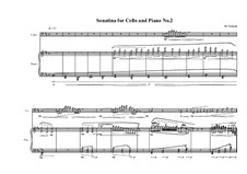 2 Sonatinas for Cello and Piano: Sonatina No.2, MVWV 496 by Maurice Verheul