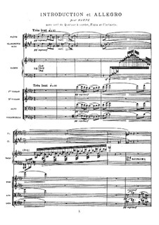 Introduction and Allegro, M.46: Full score by Maurice Ravel