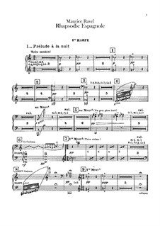 Rapsodie espagnole, M.54: Harps parts by Maurice Ravel