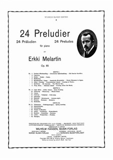Preludes, Op.85: Volume 2 by Erkki Melartin