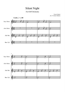 Vocal version: For orff orchestra by Franz Xaver Gruber