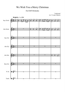 We Wish You a Merry Christmas: For orff orchestra by folklore