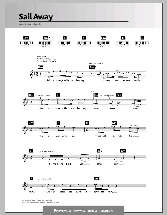 Sail Away: For keyboard by David Gray