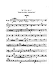 Valses nobles et sentimentales, M.61: Percussion parts by Maurice Ravel