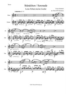 No.4 Ständchen (Serenade): For flute and guitar by Franz Schubert