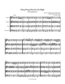 Ding Dong! Merrily on High: For string quartet by folklore