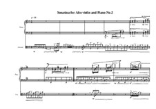 2 Sonatinas for Alto violin and piano: Sonatina No.2, MVWV 496 by Maurice Verheul